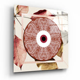Red Evil Eye Glass Wall Art.